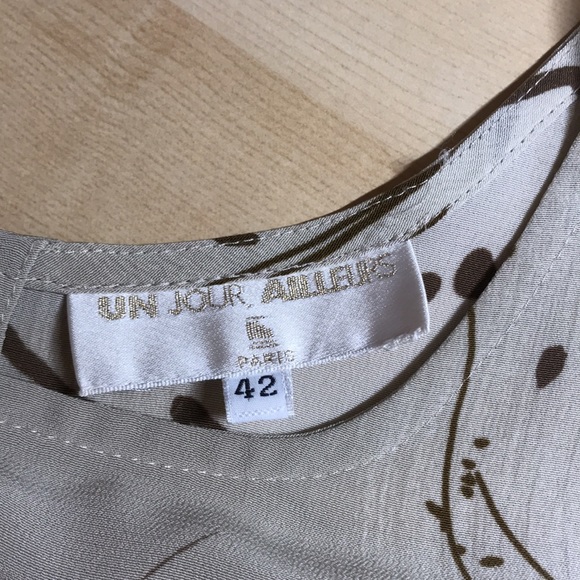 Un Jour Ailleurs Sleeveless Blouse Size 42 (US 8) Made in France. - Picture 5 of 8